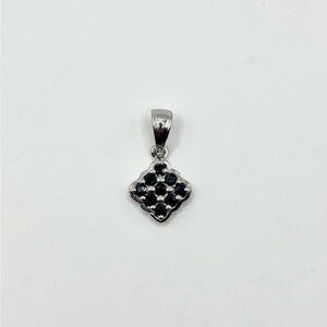 Genuine Sapphire Sterling Silver Pendant